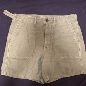 Madewell Khaki green shorts.